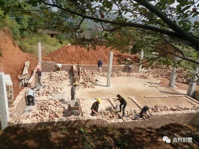 30萬(wàn)老家自建二層小別墅施工過程直播，附圖紙