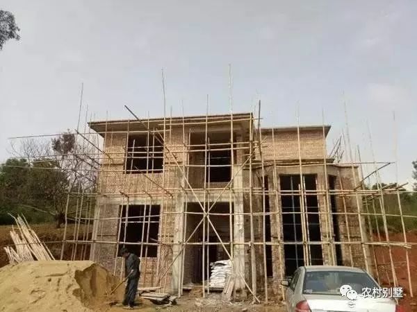 30萬(wàn)老家自建二層小別墅施工過程直播，附圖紙