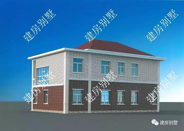 三棟都是面寬超過16米的兩層別墅設(shè)計圖，第二棟氣勢直逼城市豪宅。