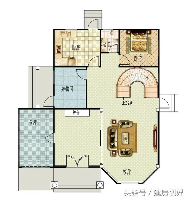 建一套三層的農(nóng)村別墅設(shè)計(jì)圖，城里買房劃算的多，還倍有面子，七室三廳五衛(wèi)。