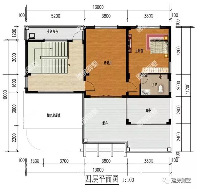 四層農(nóng)村自建房，帶陽光房和落地窗，外觀不僅美，而且設(shè)計上很有層次感。