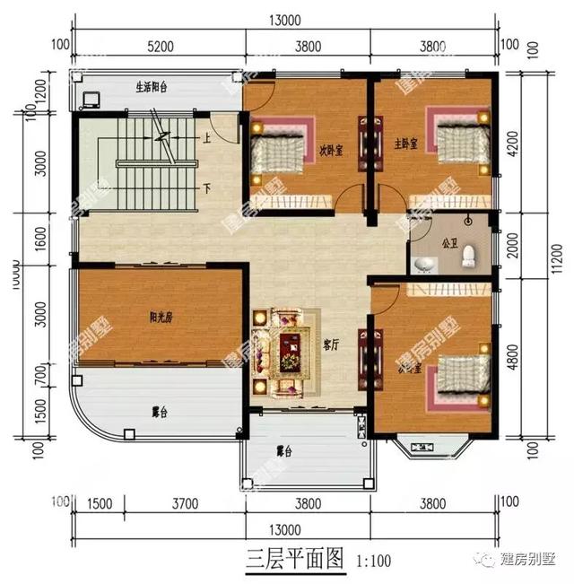 四層農(nóng)村自建房，帶陽光房和落地窗，外觀不僅美，而且設(shè)計上很有層次感。