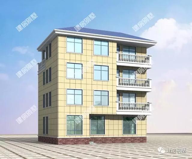 四層農(nóng)村自建房，帶陽光房和落地窗，外觀不僅美，而且設(shè)計上很有層次感。