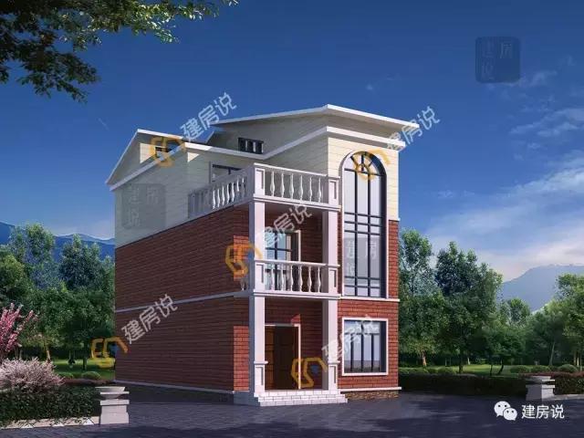 最經(jīng)典的二層農(nóng)村小戶型別墅設計圖，7x14米，美觀造價也低，你不打算建一套這樣的嗎？