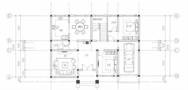 三層農(nóng)村別墅設計圖，造價35萬左右，設計感一流，簡單實用，分區(qū)明確