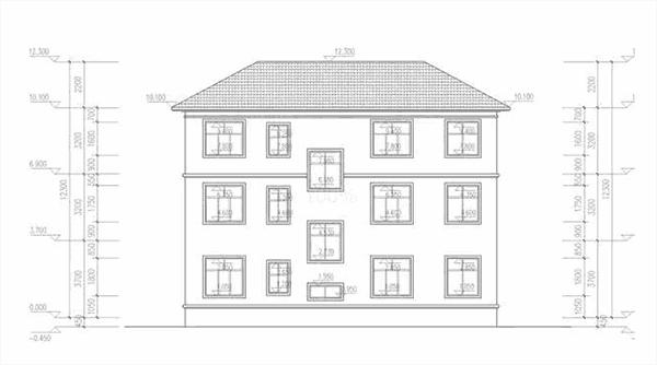 三層農(nóng)村別墅設計圖，造價35萬左右，設計感一流，簡單實用，分區(qū)明確