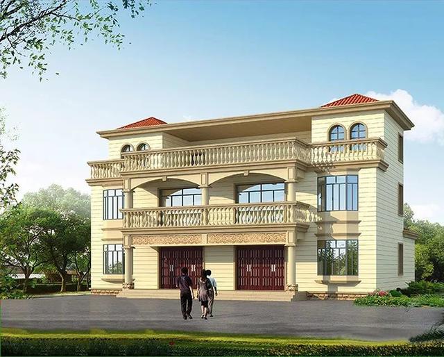 5款兄弟雙拼別墅設(shè)計圖，漂亮實(shí)用，節(jié)省造價，建一棟倍兒有面子