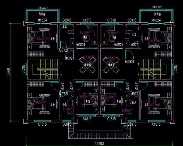 5款兄弟雙拼別墅設(shè)計圖，漂亮實(shí)用，節(jié)省造價，建一棟倍兒有面子