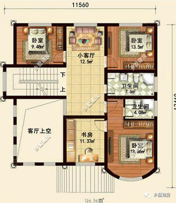 2款西式別墅設計圖送給大家，可以根據(jù)自己的喜好來建造調(diào)整