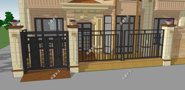 二層簡(jiǎn)歐別墅設(shè)計(jì)圖，別墅整體方正大氣，以暖色調(diào)為主，給人一種溫馨舒適的感覺(jué)