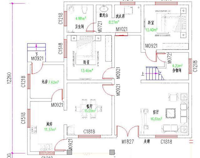 農(nóng)村二層別墅設(shè)計(jì)圖，占地140平方米左右，施工難度也不高，比較符合農(nóng)村的建房需求