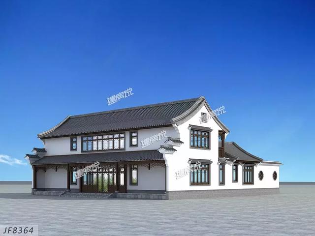 中式農(nóng)村別墅設(shè)計(jì)圖，低調(diào)奢華有內(nèi)涵，含蓄與精致并存。，這樣的房子永不過(guò)時(shí)！