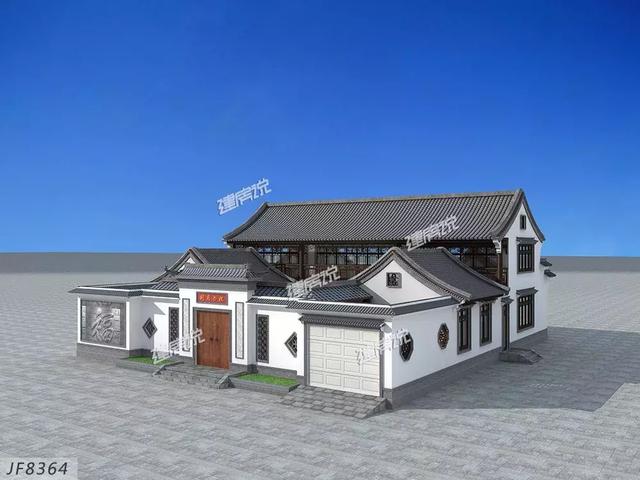 中式農(nóng)村別墅設(shè)計(jì)圖，低調(diào)奢華有內(nèi)涵，含蓄與精致并存。，這樣的房子永不過(guò)時(shí)！