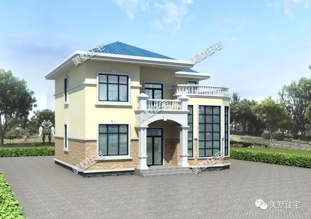 二層復(fù)式小別墅設(shè)計圖，經(jīng)濟(jì)又實(shí)用，農(nóng)村建房最受歡迎的一款。