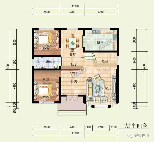 二層復(fù)式小別墅設(shè)計圖，經(jīng)濟(jì)又實(shí)用，農(nóng)村建房最受歡迎的一款。