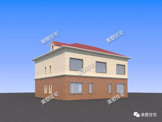 6臥4衛(wèi)二層別墅設(shè)計(jì)圖，簡(jiǎn)單耐看實(shí)用，戶(hù)型方方正正，建在農(nóng)村很合適