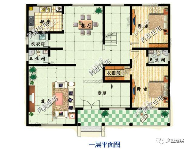 兩棟農(nóng)村自建房，一套是帶堂屋的，一套是便宜實用的，你中意哪套呀？