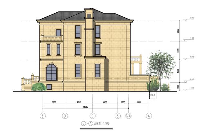 精致典雅的三層歐式別墅設(shè)計(jì)圖，高檔大氣上檔次，在整個(gè)村里別人的房子只能成為配角。
