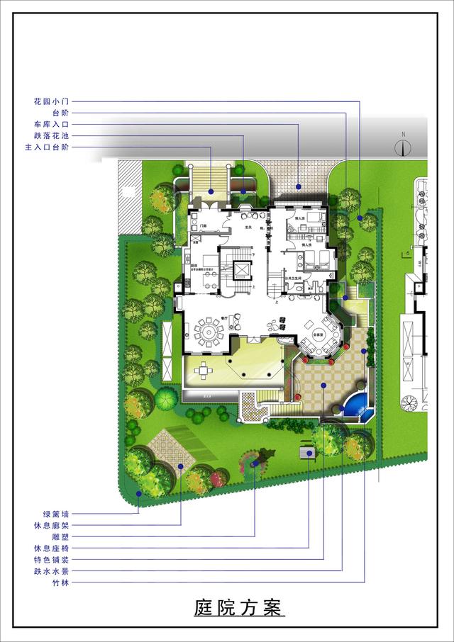 精致典雅的三層歐式別墅設(shè)計(jì)圖，高檔大氣上檔次，在整個(gè)村里別人的房子只能成為配角。