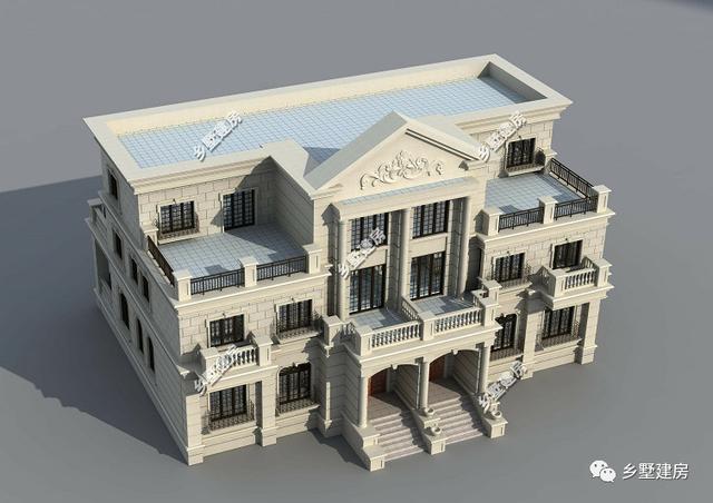 農(nóng)村雙拼自建房，外型大氣美觀，霸氣十足，一款農(nóng)村自建別墅兩戶人，三代同堂歡樂(lè)多。