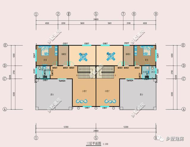 農(nóng)村雙拼自建房，外型大氣美觀，霸氣十足，一款農(nóng)村自建別墅兩戶人，三代同堂歡樂(lè)多。