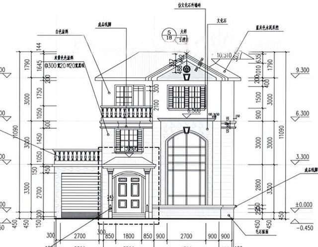 歐式三層別墅設(shè)計(jì)圖，帶車(chē)庫(kù)+屋頂花園，外觀效果圖時(shí)尚、精致。