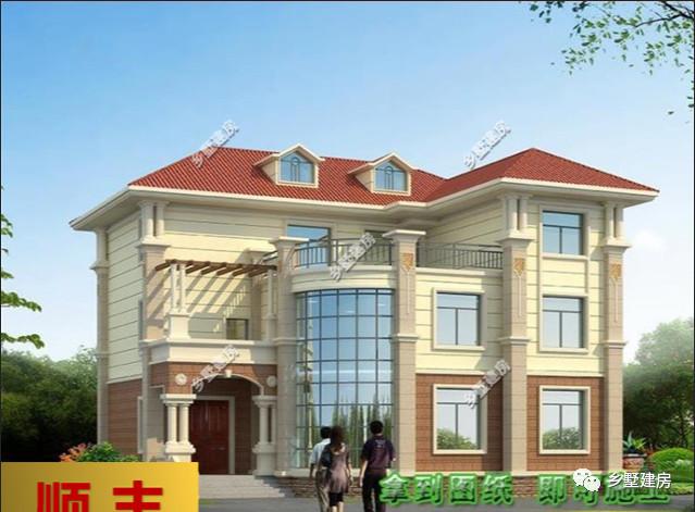 大面寬二層農(nóng)村自建房，19X19.7米，空間布局一樣緊湊，利用充分。