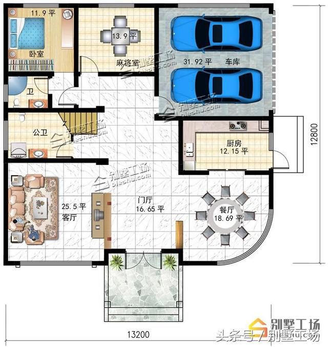 超經(jīng)典三層復(fù)式別墅設(shè)計圖，框架結(jié)構(gòu)，格局設(shè)計非常實用合理