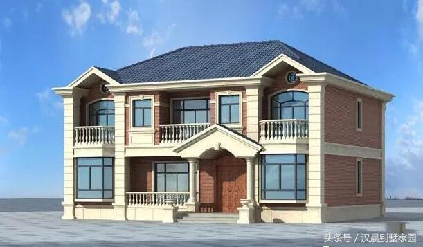 3款帶飄窗農村2層別墅設計圖，在農村要求經濟的條件下，不失為一個很好的建房選擇