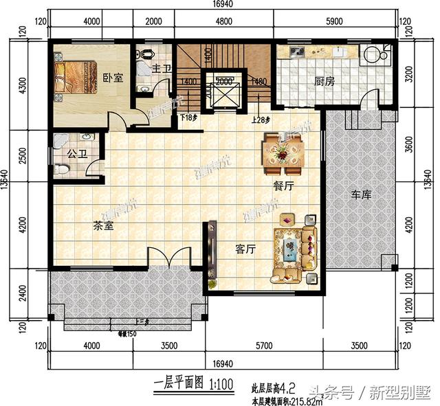 三層農(nóng)村別墅設(shè)計(jì)圖，帶電梯車庫(kù)酒窖，這樣的戶型算是很豪華了