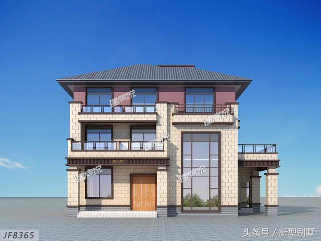 三層農(nóng)村別墅設(shè)計(jì)圖，帶電梯車庫(kù)酒窖，這樣的戶型算是很豪華了