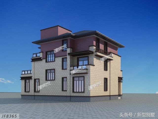 三層農(nóng)村別墅設(shè)計(jì)圖，帶電梯車庫(kù)酒窖，這樣的戶型算是很豪華了