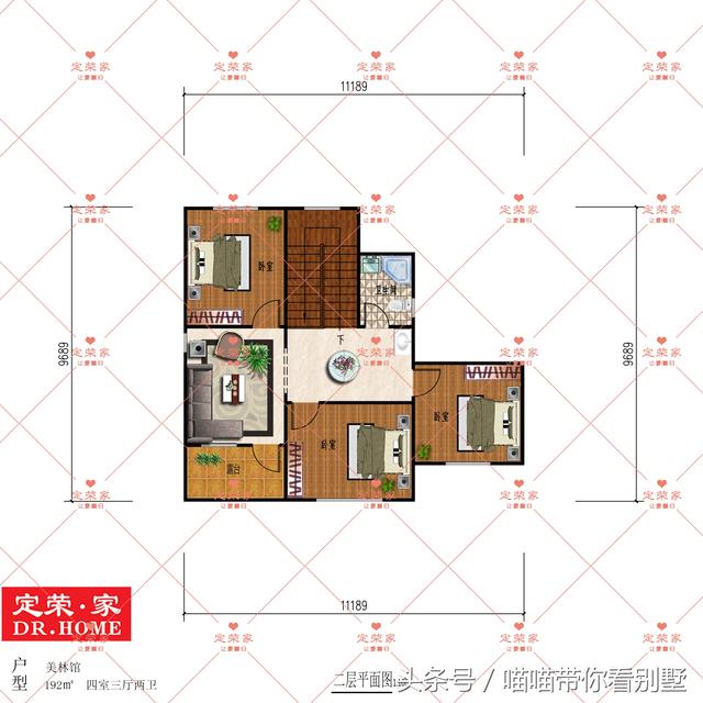 4款二層鄉(xiāng)村別墅戶型設(shè)計(jì)圖，看看哪套合你口味