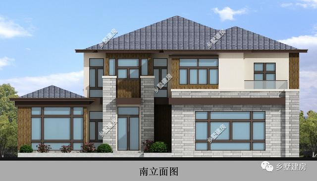 這款現(xiàn)代風(fēng)格的農(nóng)村別墅設(shè)計圖，讓大家一起看一看，農(nóng)村自建房，可以有多美