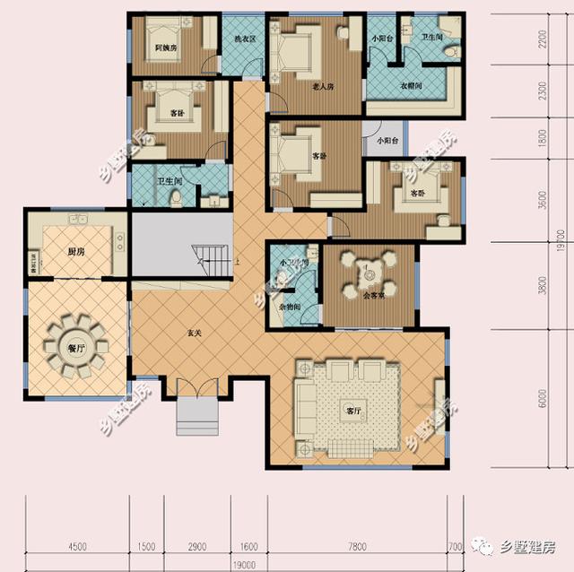 想建農村別墅，來看看這款別墅設計圖，比城里的別墅還要美！