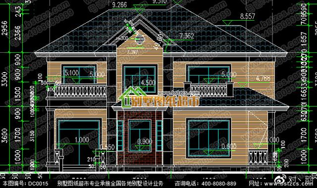 農(nóng)村二層別墅設(shè)計(jì)效果圖及施工圖明細(xì)