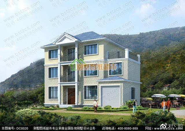 喜歡三層別墅帶大車庫的朋友 可以看看    別墅設(shè)計(jì)效果圖及施工圖