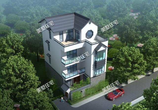 四層中式別墅，別墅雖小，功能齊全，小院+大露臺！ 是您不二選擇