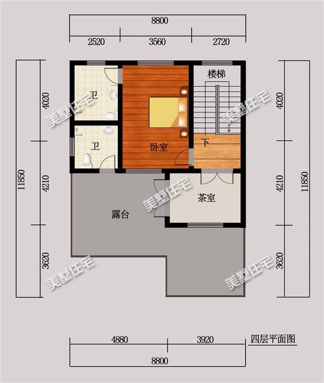 四層中式別墅，別墅雖小，功能齊全，小院+大露臺！ 是您不二選擇