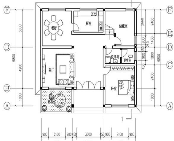 占地平米小的 12×10米農(nóng)村簡(jiǎn)單二層房屋設(shè)計(jì)圖，簡(jiǎn)約中帶有穩(wěn)重大氣。