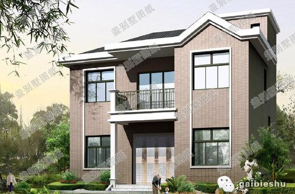 占地平米小的 12×10米農(nóng)村簡(jiǎn)單二層房屋設(shè)計(jì)圖，簡(jiǎn)約中帶有穩(wěn)重大氣。