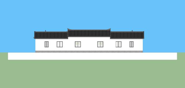 新型四合院設(shè)計(jì)圖，占地800平米，到處透著古香古色，陽光照進(jìn)走廊讓四合院冬暖夏涼住著非常舒服。