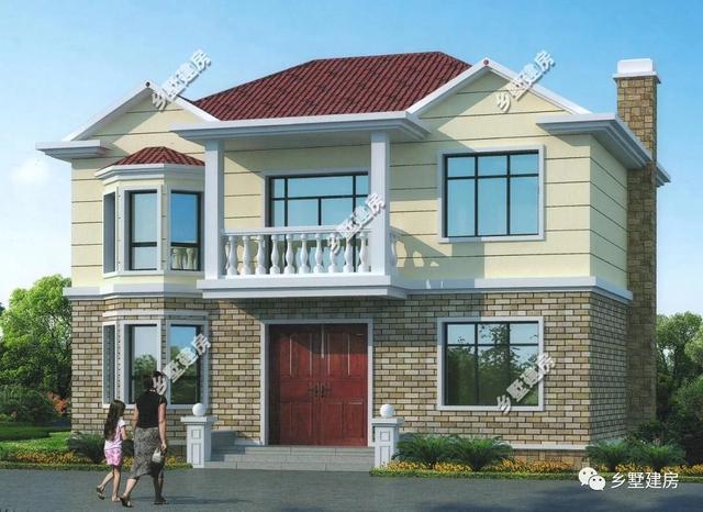 農(nóng)村二層別墅設(shè)計(jì)圖，棋牌室大陽臺(tái)閑暇時(shí)可以打牌種植花草，建上一套，與家人一起，過慢節(jié)奏的生活！