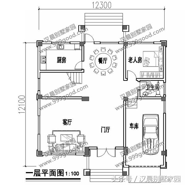 豪華型經(jīng)典別墅設(shè)計(jì)圖，大氣歐式帶車庫，附實(shí)景圖