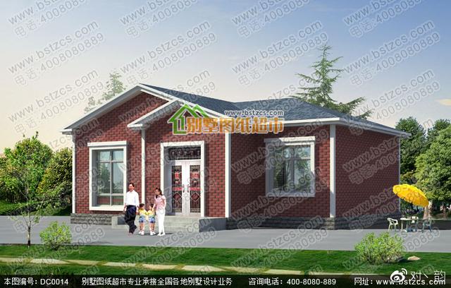 本款圖紙為一層鄉(xiāng)村小別墅設(shè)計圖，看是否是您需要的！