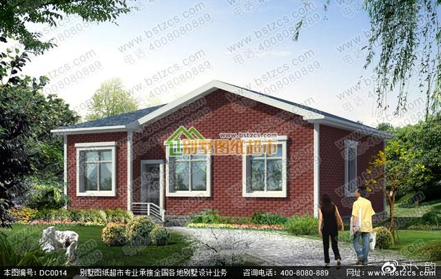 本款圖紙為一層鄉(xiāng)村小別墅設(shè)計圖，看是否是您需要的！