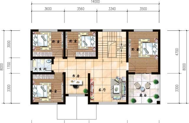 三層別墅設(shè)計圖，主體造價28萬左右。 小而精致！