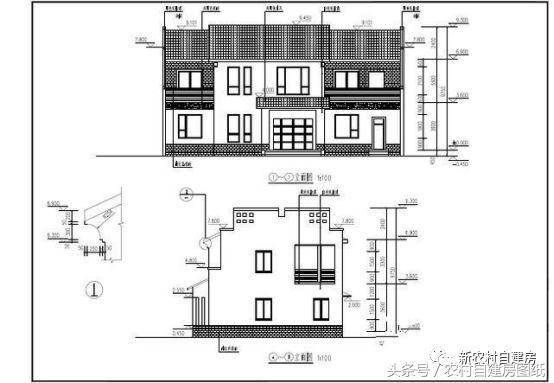 占地18×11米簡(jiǎn)樸二層別墅設(shè)計(jì)圖，帶院子，大有采菊東籬下，悠然見(jiàn)南山的閑適愜意