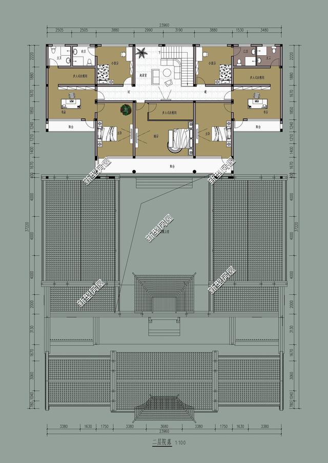 4款二層別墅設(shè)計(jì)圖，現(xiàn)在大多人都喜歡建二層別墅，經(jīng)濟(jì)又實(shí)用