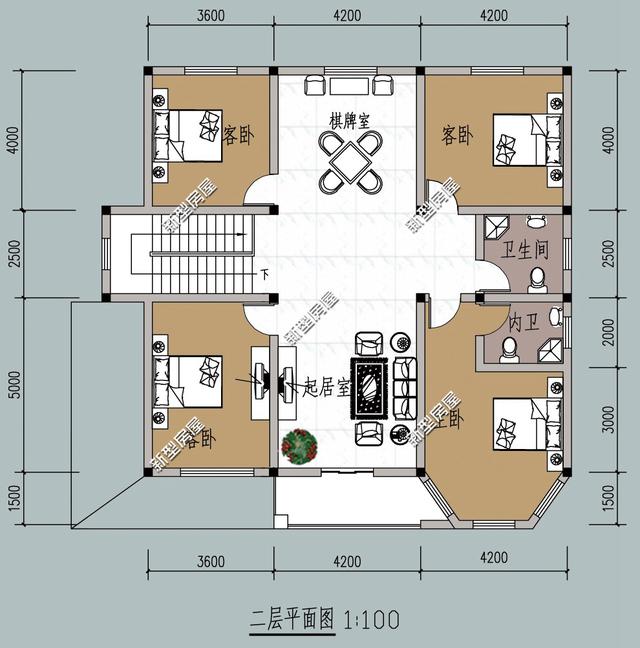 4款二層別墅設(shè)計(jì)圖，現(xiàn)在大多人都喜歡建二層別墅，經(jīng)濟(jì)又實(shí)用